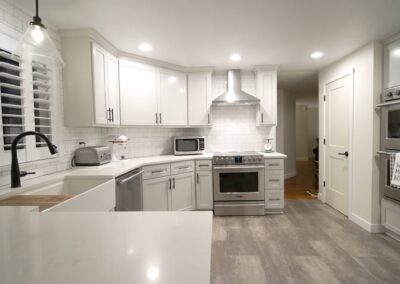 White Kitchen Remodel by Livewell Construction